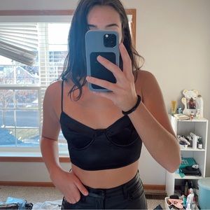 Adika Black Crop Top